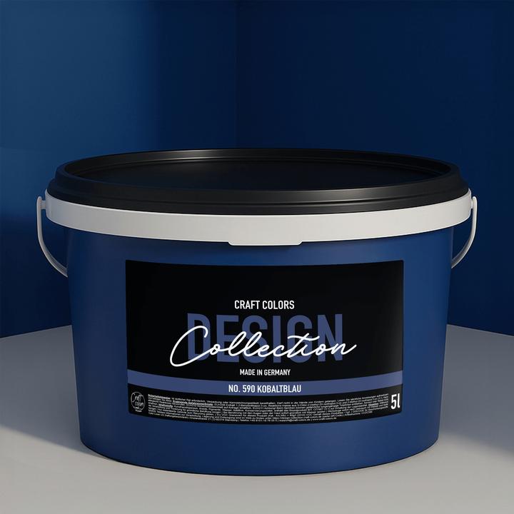 Craft Colors Wall colour noble matt (Cobalt blue No. 590, 5 l)