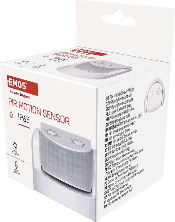 Actual product image Emos Motion detector (PIR sensor) IP65 1200W White (12 m)