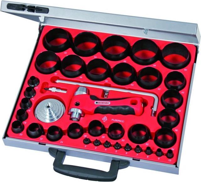 Actual product image Boehm Ring punching tool set complete in container