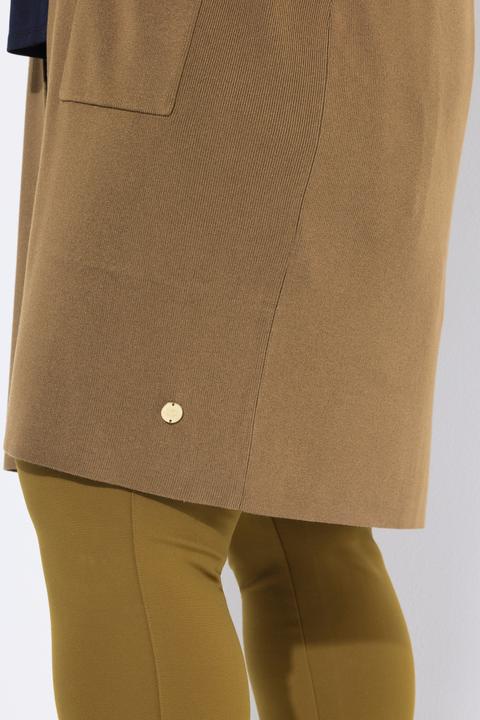 Actual product image Ulla Popken Long Pocket Open Front Cardigan Sweater (46, 48)