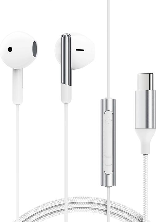 Produktbild Acefast L3 Wired USB-C Headphones with Microphone - White (Kabelgebunden)