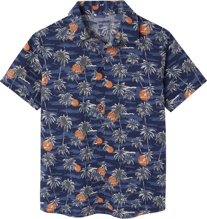 Actual product image Vertbaudet Kurzärmeliges Jungen Hemd mit Palmenprint (104)