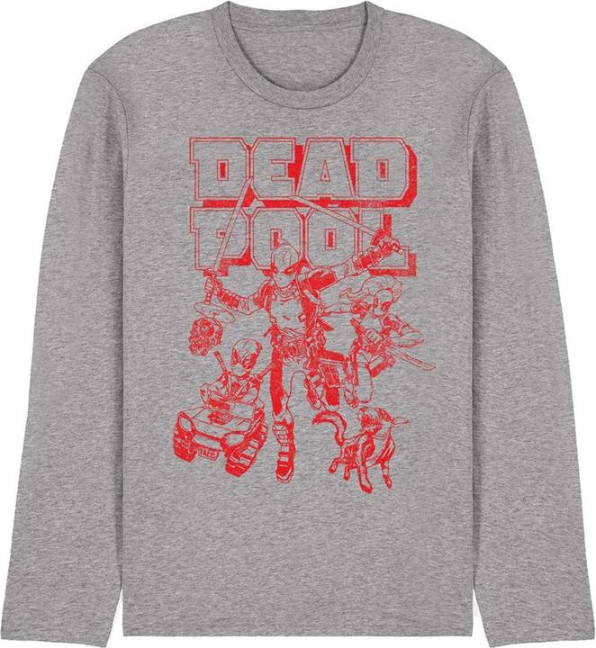Produktbild Deadpool Corps Red Attack TShirt Langärmlig (M)