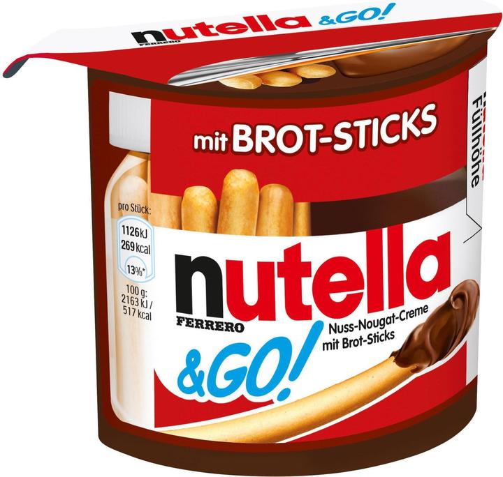 Image du produit Nutella barres de chocolat & snacks & GO! 52g (52 g)