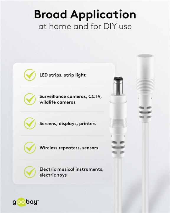 Produktbild Goobay DC-Verlängerungskabel (1.50 m)