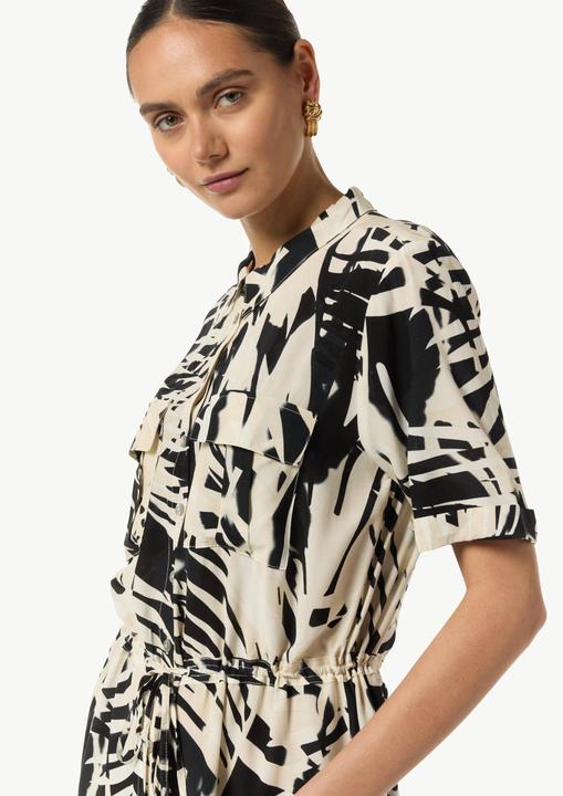 Image du produit Comma Bluse Kleid mit Knopfleiste und Hemdkragen (36)