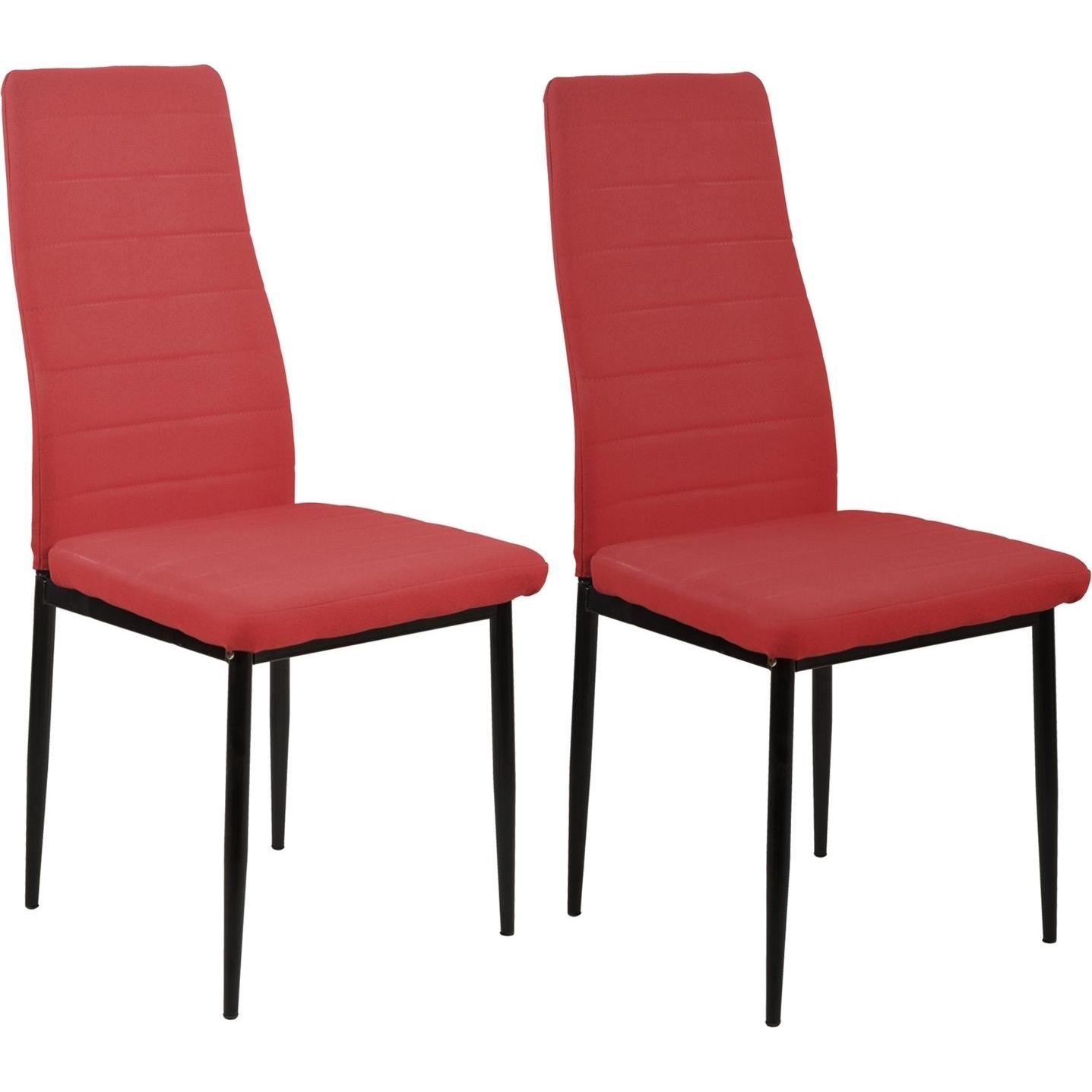 HTI-Living, Stühle, Esszimmerstuhl 2er Set Memphis Rot