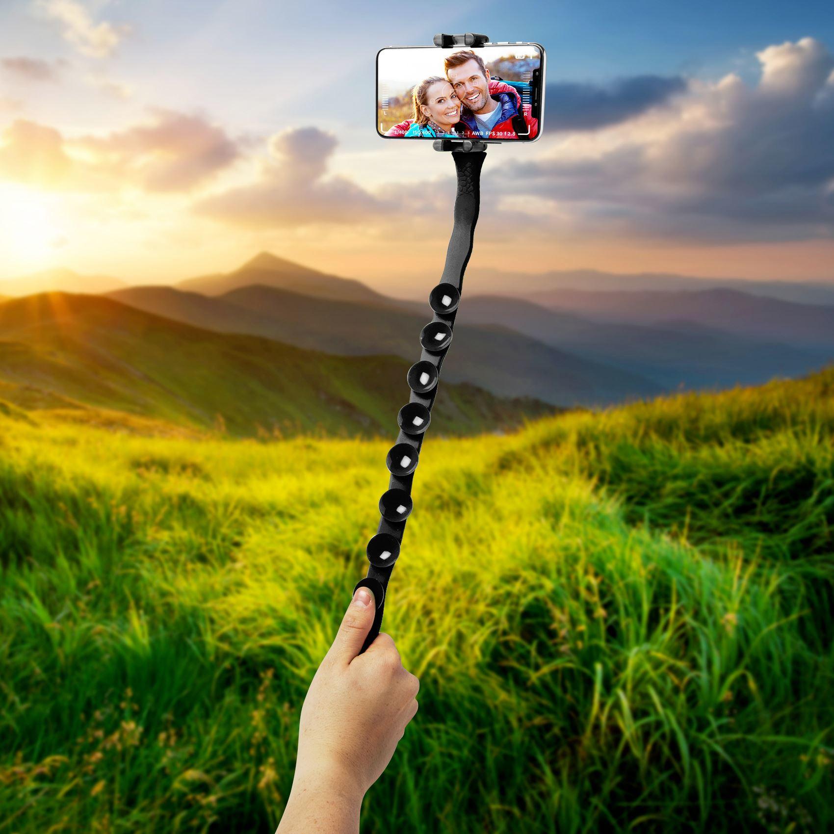 Thumbnail - Celly Selfie Stick (Kunststoff), Stativ, Schwarz