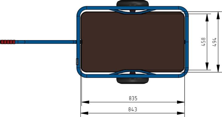 Actual product image Fetra Hand trolley 4092V - Solid rubber wheels Ø260 mm