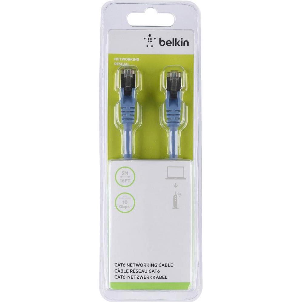 Thumbnail - Belkin Patch-Kabel RJ-45 (M) bis RJ-45 (M) (S/FTP, CAT6, 5 m), Netzwerkkabel