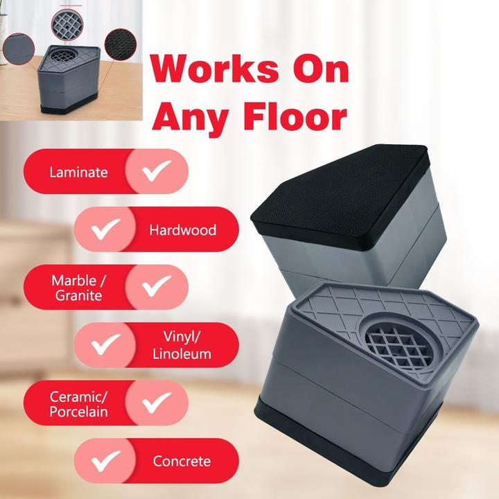 Immagine prodotto Swissdetector 4 Doppiato - Ammortizzatori di rumore e vibrazioni Lavatrice - Antiscivolo