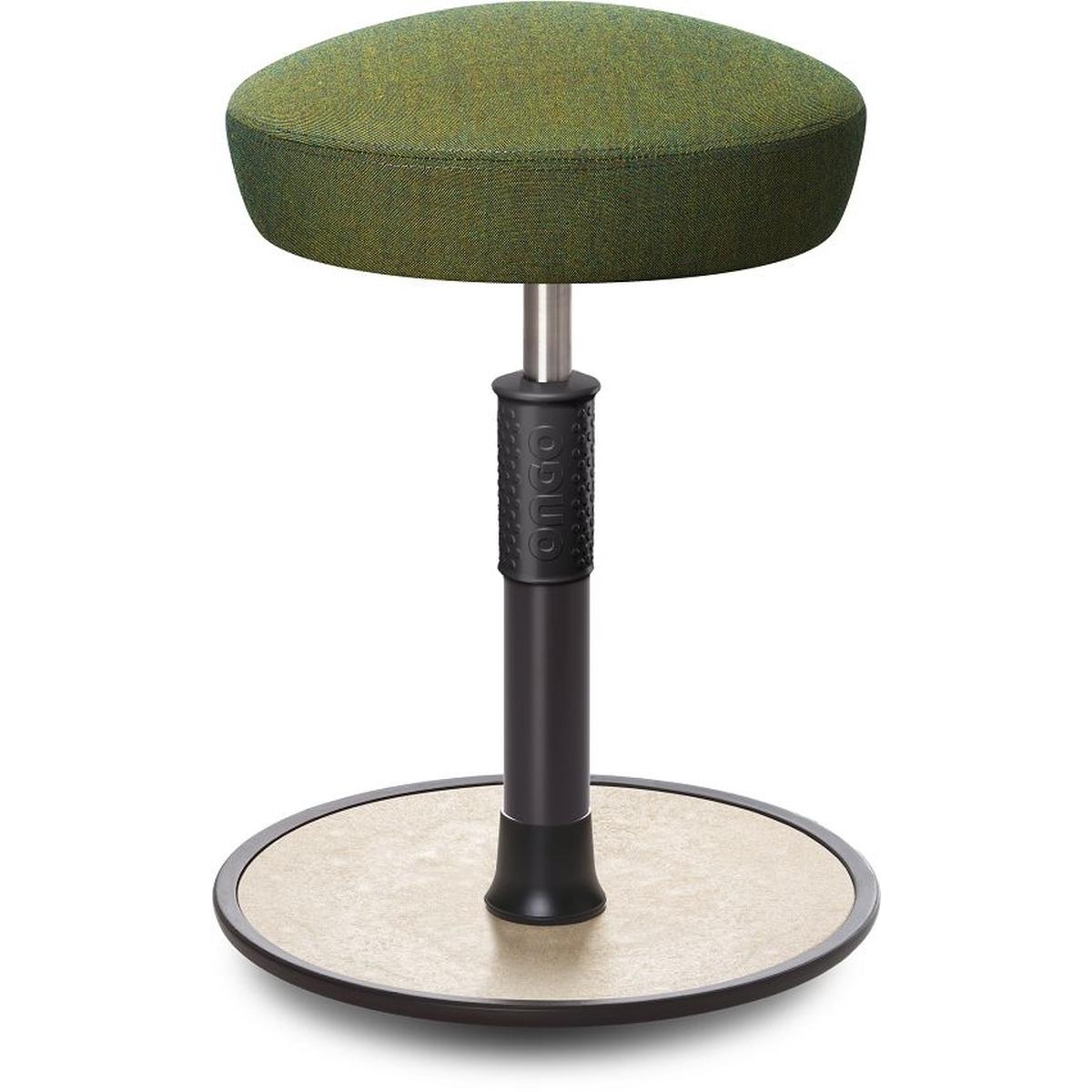 Ongo, Bürostuhl, Sitz- Stehhocker Free Regular Hutsitz kvadrat Remix Olive schwarz /cremeweiss