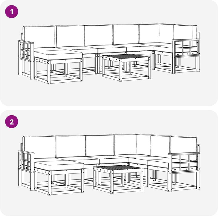 Produktbild vidaXL Sofa Set