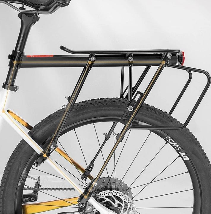 Actual product image Rockbros 33210004001 bicycle rack with shelf - black