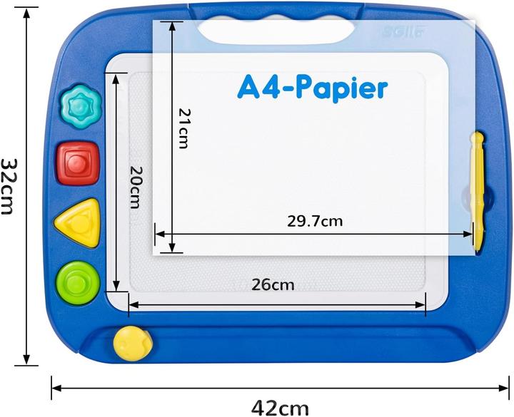 Image du produit Activity Board Grand tableau de peinture magnétique Tableau magique, 42x32cm Tableau de dessin Tableau de