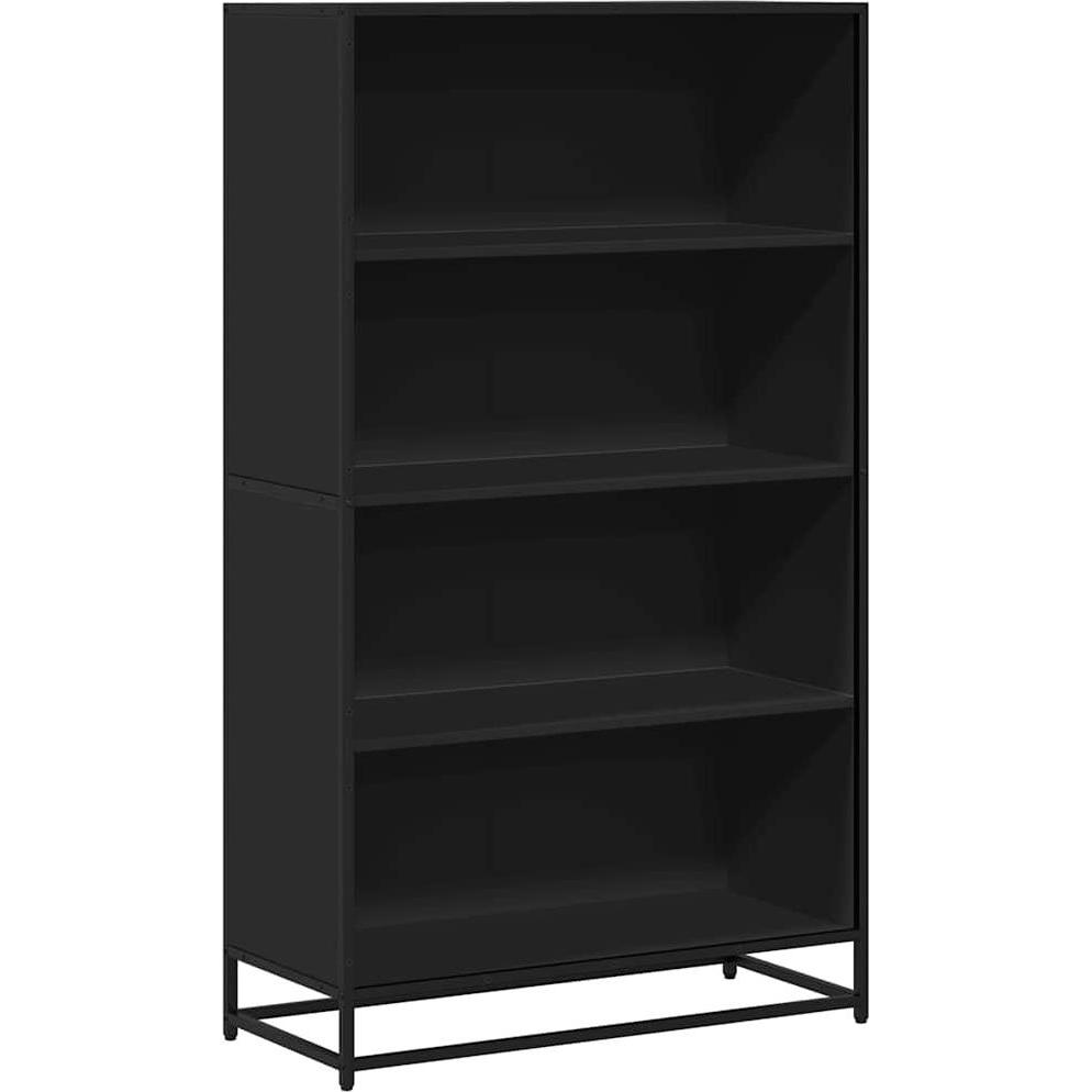 VidaXL, Regal, Bücherregal Standregal Büroregal Aktenregal Aufbewahrungsregal Schwarz