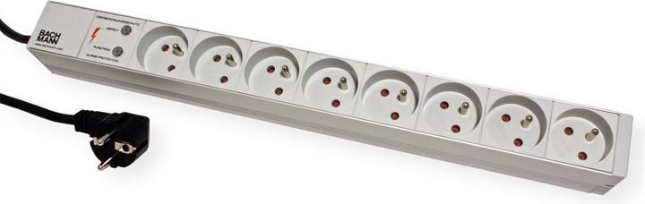 Actual product image Bachmann Power Strip + Surge Prot-8 PC (8x, CEE 7/3, CEE 7/5, 2 m)