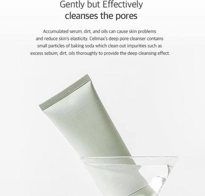 Actual product image Celimax Baking Soda Deep Pore Foam Cleansing 150ml (Cleansing mousse, 150 ml)