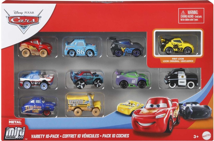 Produktbild Mattel Disney Pixar Cars Mini Racers 10er-Pack Sortiment