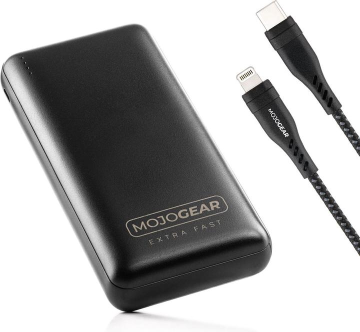Actual product image Mojogear Quick Charge-Set iPhone: 20.000 mAh PowerBank + Cable (MG-09-15) (20000 mAh, 18 W, 74 Wh)