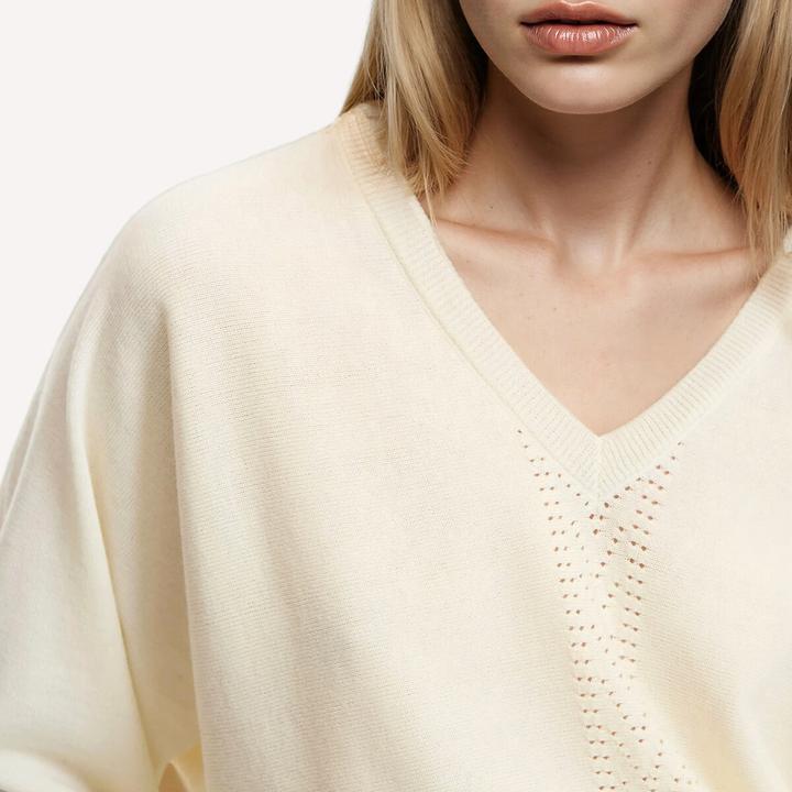 Produktbild Anne Weyburn V-Ausschnitt-Pullover aus Feinstrick (L)