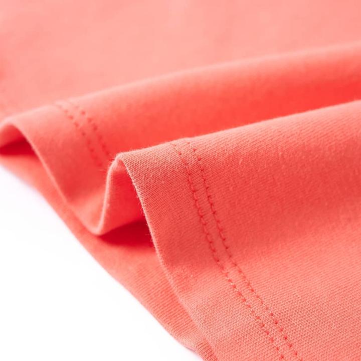 Produktbild vidaXL Kinder-T-Shirt Korallenrosa 128,Material: 95 % Baumwolle. 5 (128)