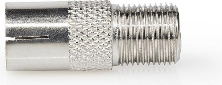 Image du produit Nedis Satellite & Antenna Adapter F Female IEC (Coax) Female Nickel Plated 75 Ohm Straight Metal Sil