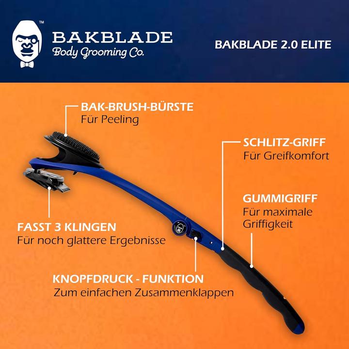 Image du produit baKblade 2.0 Elite avec lames de rechange