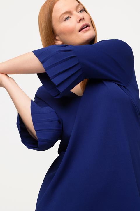 Produktbild Ulla Popken Pullover, V-Ausschnitt, 3/4-Plissee-Ärmel (46, 48)
