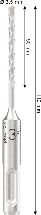 Produktbild Bosch Hausgeräte HammerbohrerPRO SDSplus-5X 3.5x50x160mm 2608707228 (3,5)