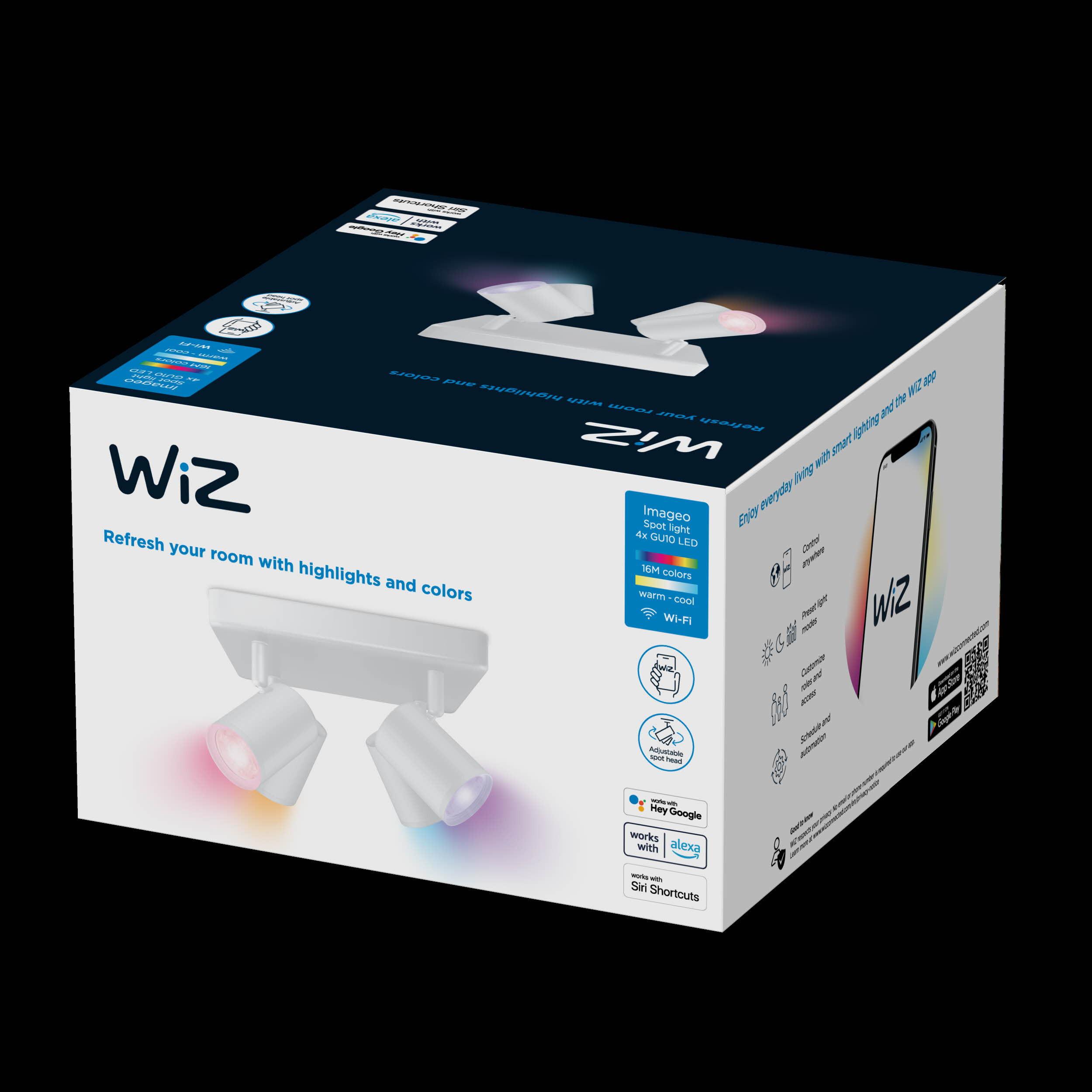 Thumbnail - WiZ, Wandleuchte + Deckenleuchte, Imageo (1380 lm, GU10)