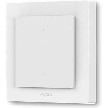 Aqara, Interruttore luce + tapparelle, AQAZWS-K07D - Light Switch H2 EU 2 Buttons, 1 Channel, Offline (Zigbee, Matter over Thre