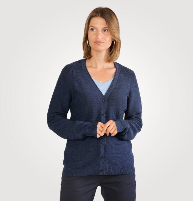 Produktbild Beverly Strickjacke mit Rippstruktur, V-Ausschnitt (M)