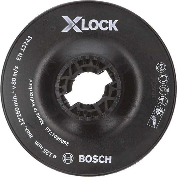 Produktbild Bosch Professional Zubehör PRO Backing Pad X-Lock, hart, 125 mm, hart (P60)