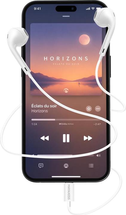 Produktbild Mayaxess USB-C Kopfhörer iPhone 15 Plus Kabel (Kabelgebunden)