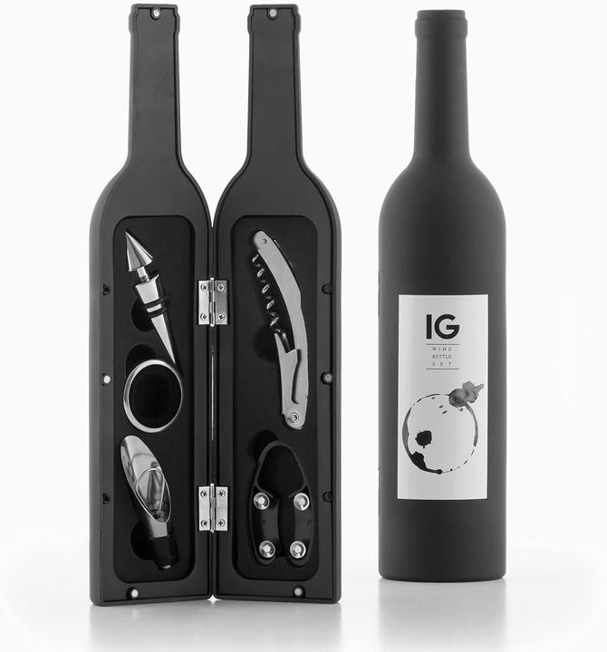 Produktbild InnovaGoods Geschenkset, 5x Weinzubehör - Weinflasche (Weinverschluss)