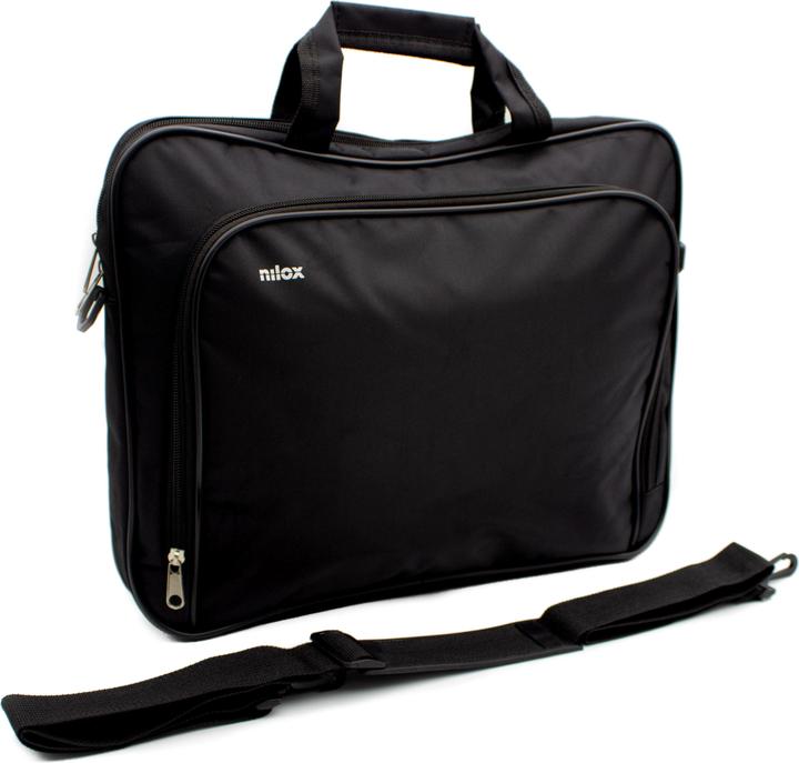 Actual product image Nilox NXMOS4156BK laptop bag 39.6 cm (15.6') Briefcase Black (15.60")