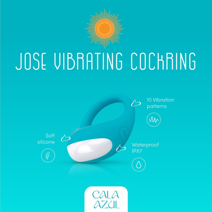 Produktbild Easytoys Jose Vibrierender Penisring Azul (4 cm)