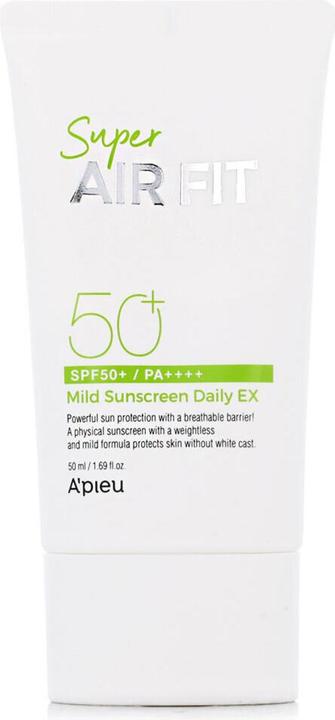 Produktbild A'Pieu Apieu Super Air Fit Mild Sunscreen Daily SPF50 PA 50ml (Sonnencreme Gesicht, SPF 50+, 50 ml)
