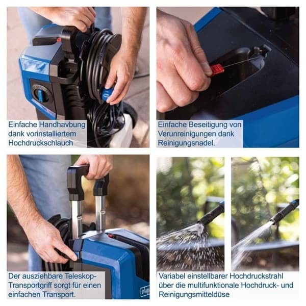 Immagine prodotto Scheppach Idropulitrice 2400W, 180 bar con sistema di attacco rapido e accessori inclusi (Corrente elettrica)