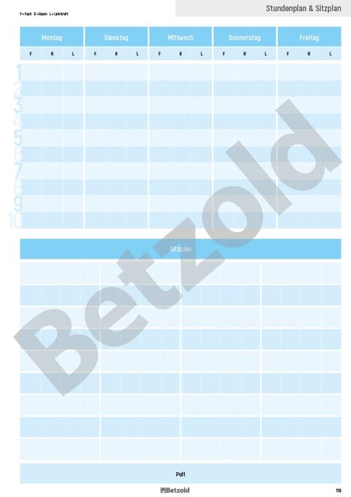 Produktbild Betzold Schulplaner A4 plus (A4, 1 Woche / 2 Seiten)