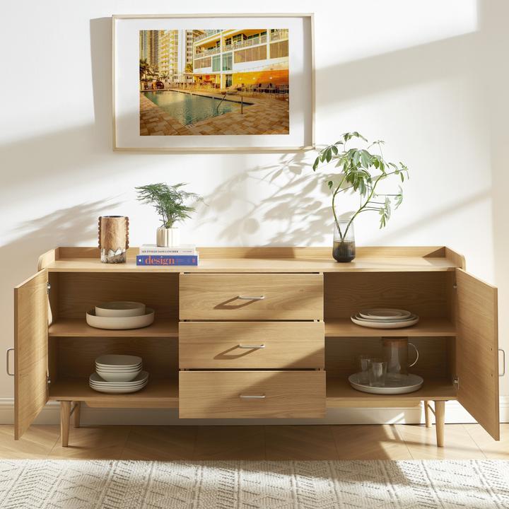 Produktbild Sorelh Anrichte TWIGGY Eichenfurnier 180cm (41.50 x 180 x 81 cm)