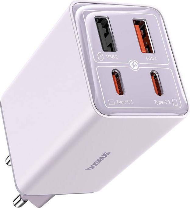 Actual product image Baseus GAN6 Pro Fast Charger, 2xUSB-C 2xUSB, 65W (65 W)