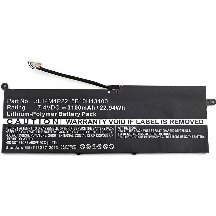 CoreParts Laptop Battery for Lenovo (1 Zellen, 3100 mAh), Notebook Akku, Schwarz