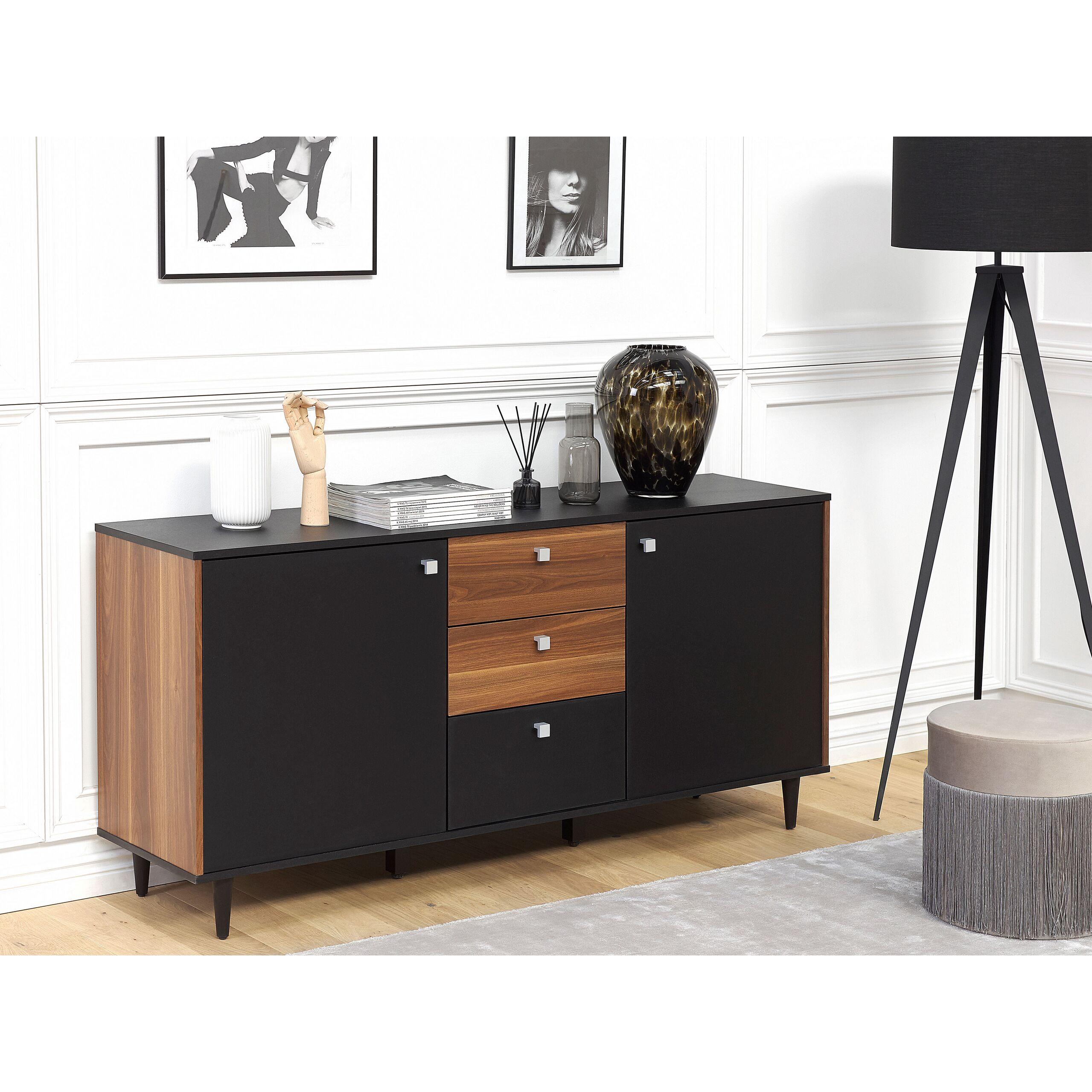Thumbnail - Beliani, Kommode + Sideboard, Kuro (160 x 40 x 74 cm)