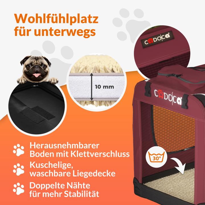 Produktbild Cadoca Hundetransportbox (Hund, Abschliessbar, Atmungsaktiv)
