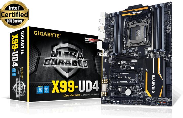 Actual product image Gigabyte Ga-X99-Ud4 (LGA 2011-v3, Intel X99 Express, ATX)