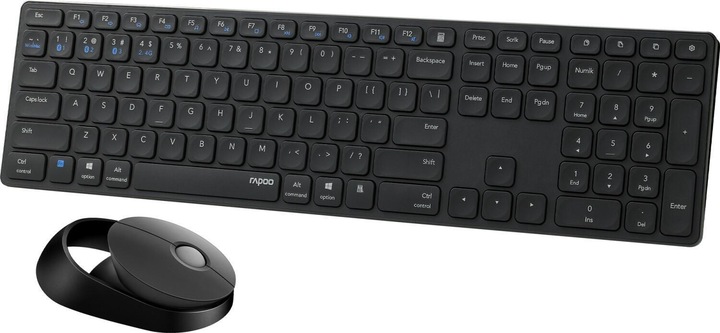 Actual product image Rapoo 9850M DE-Layout, dunkelgrau (DE, Wireless)