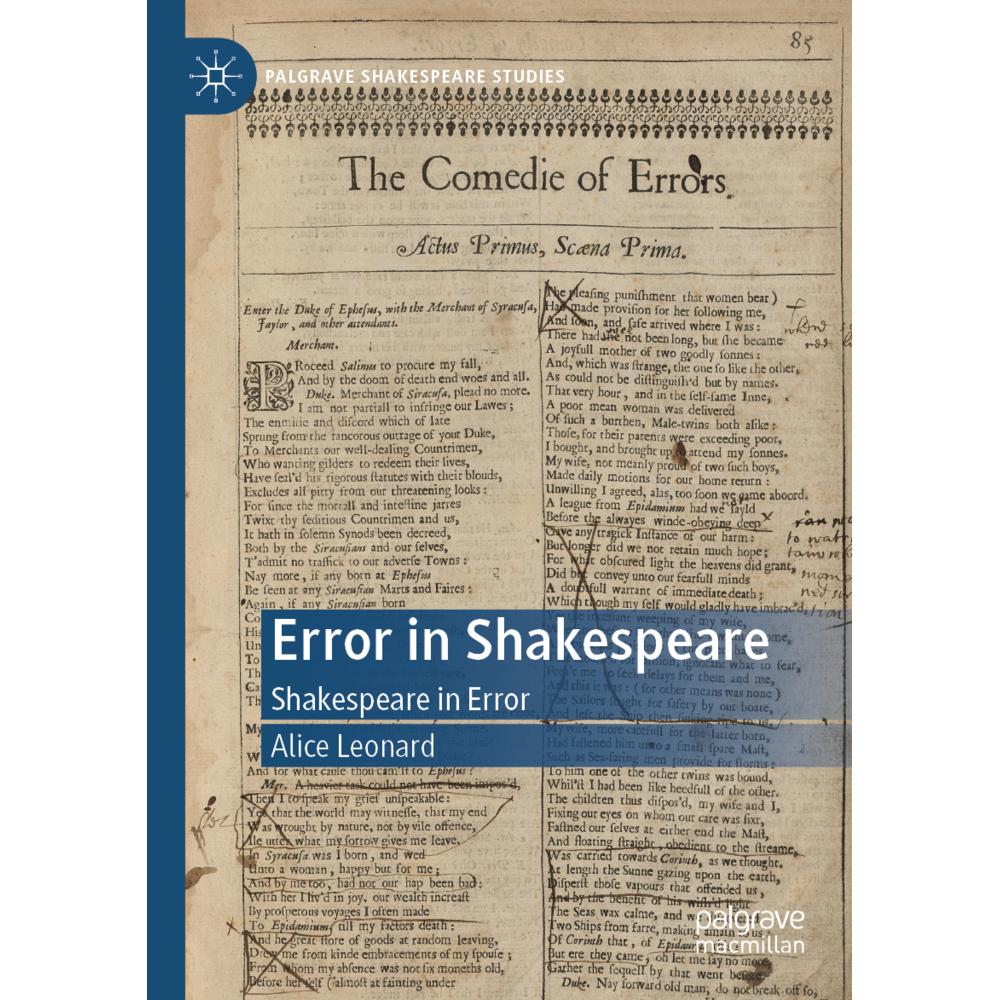 Error in Shakespeare, Fachbücher von Alice Leonard