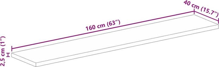 Produktbild vidaXL Tischplatte (160 x 40 cm)
